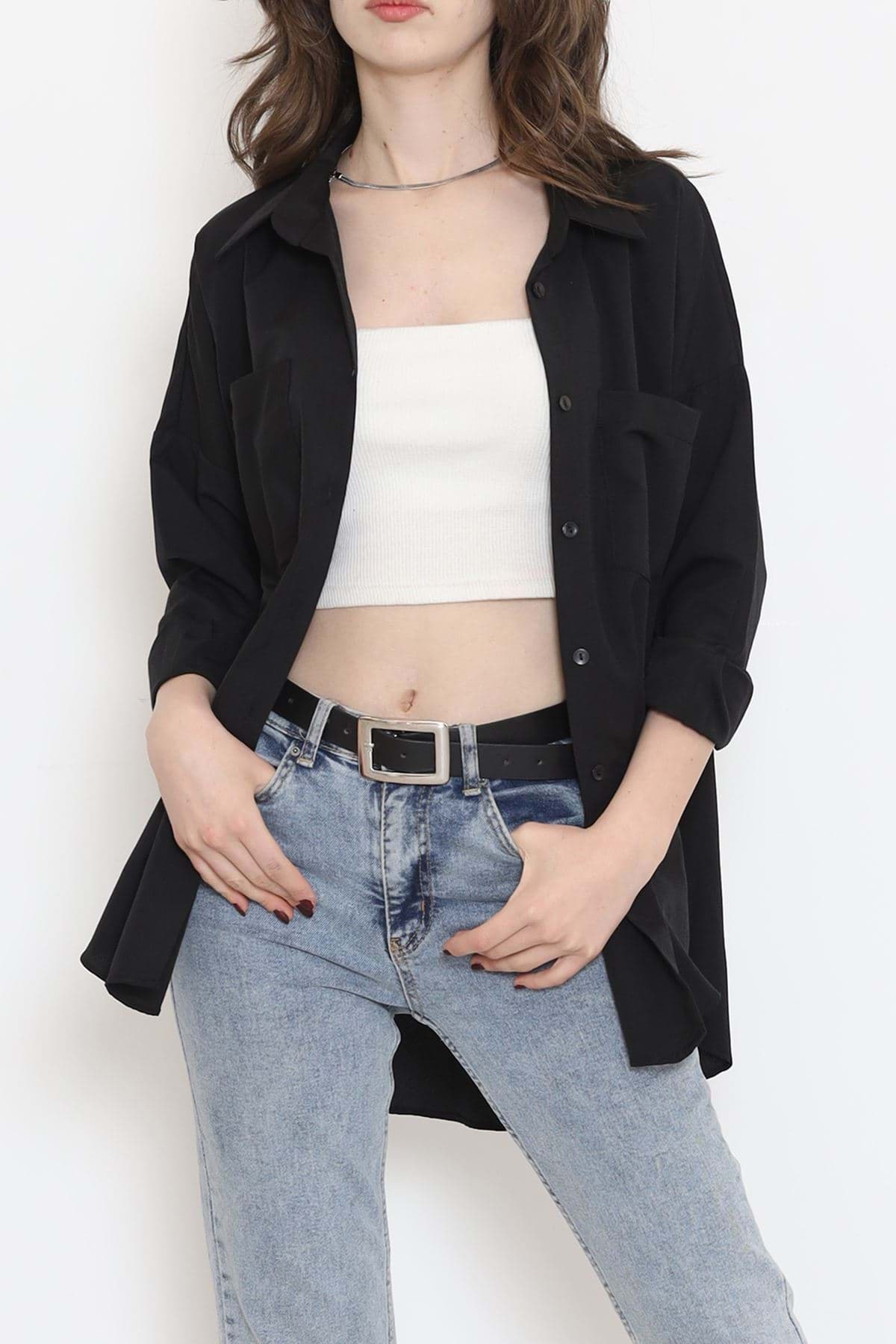 Picture of Double pocket shirt black - 16656.1775.