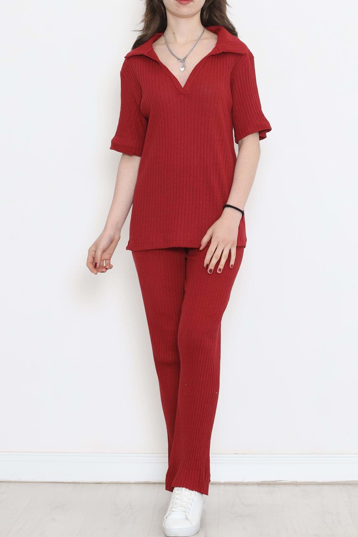 Picture of Polo collar wick team burgundy - 18497.1567.