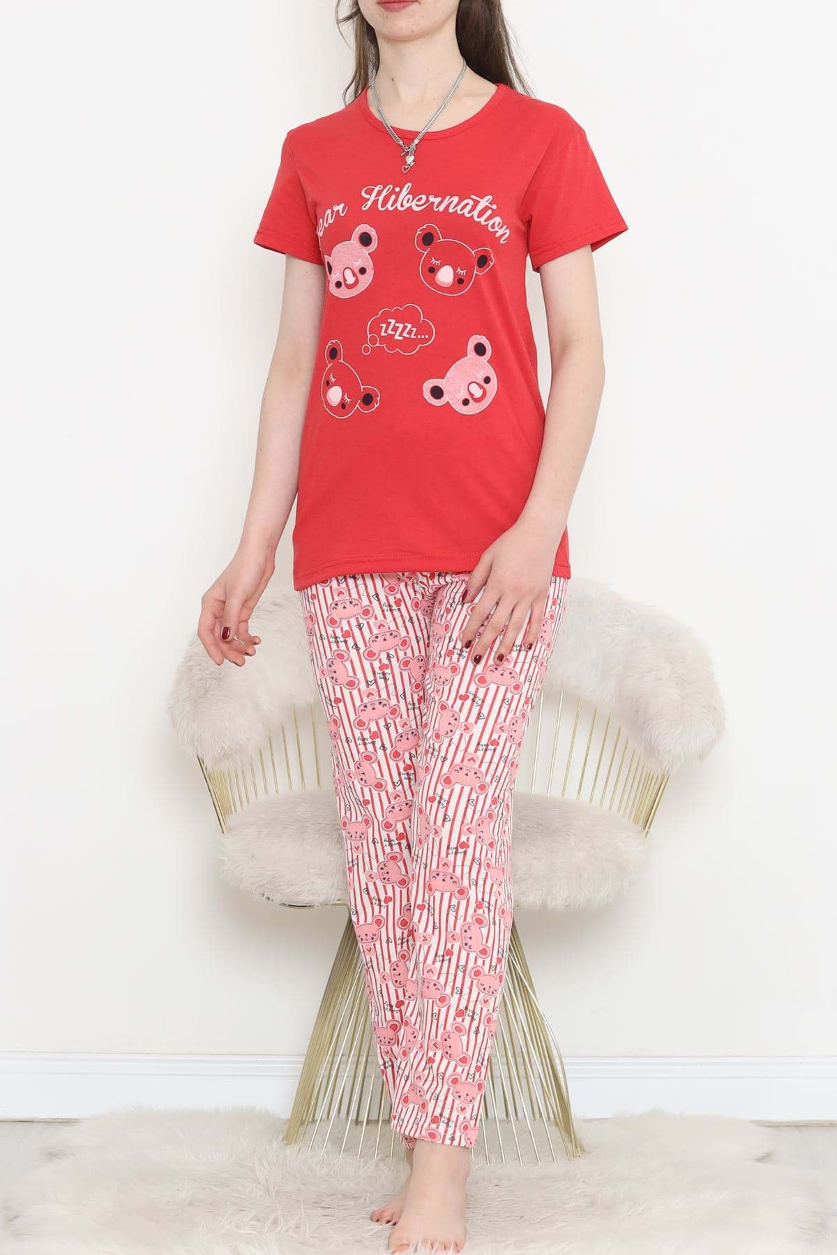 Picture of SUPPLY SHORT SOLD PAJAME SET REDDESENLI - 18500.1048.