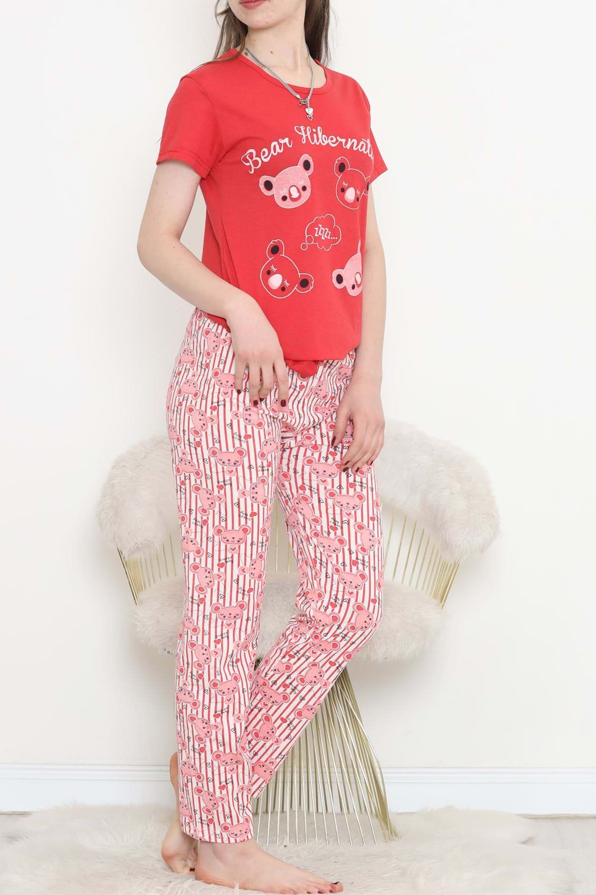 Picture of SUPPLY SHORT SOLD PAJAME SET REDDESENLI - 18500.1048.