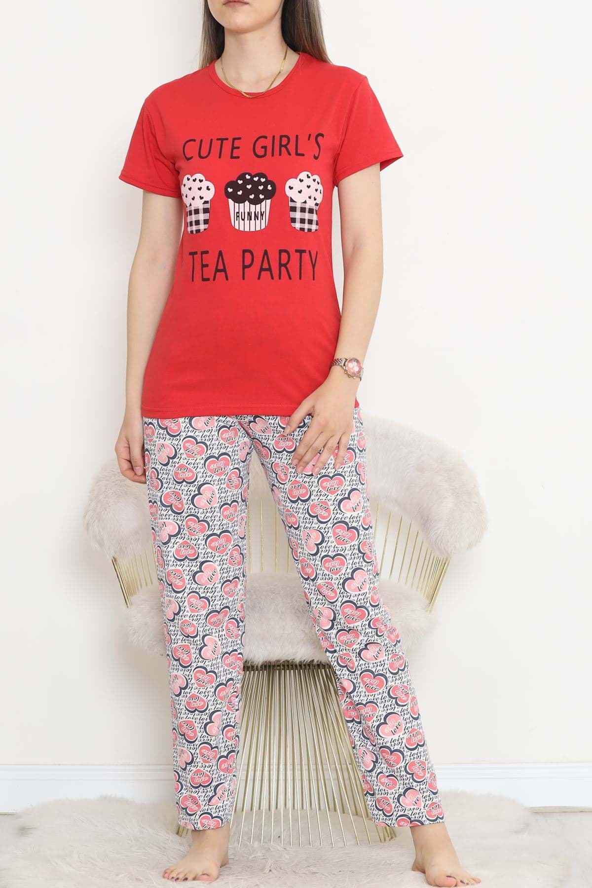 Picture of SUPPLY SHORT SOLD PAJAME SET Red - 18500.1048.