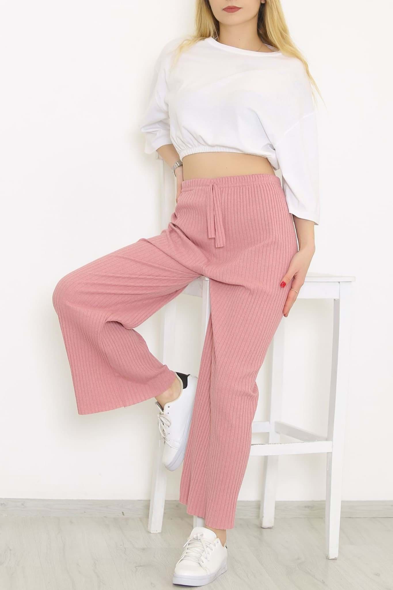 Fitilli Pantolon Pembe - 8337.1567. resmi