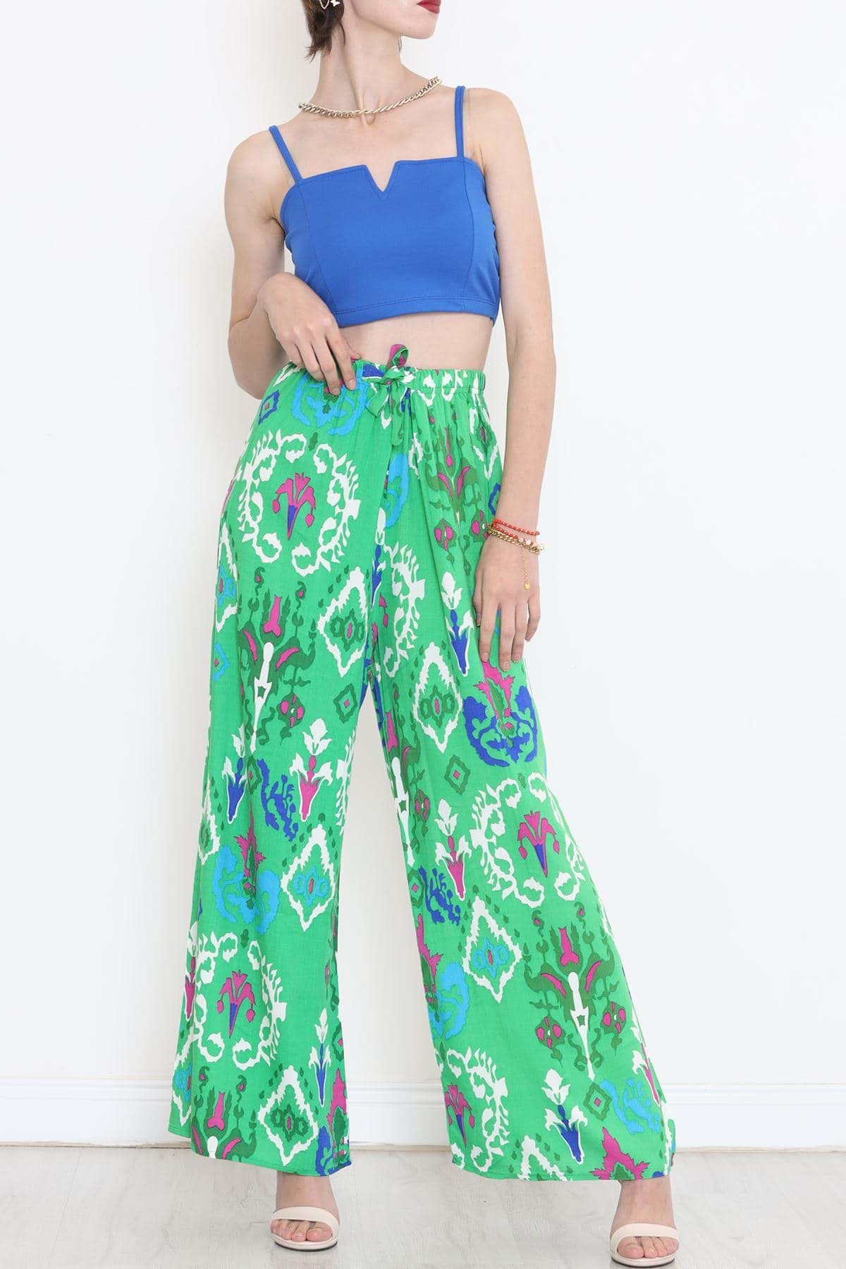 Dokuma Pantolon Yeşil - 1233.1095. resmi