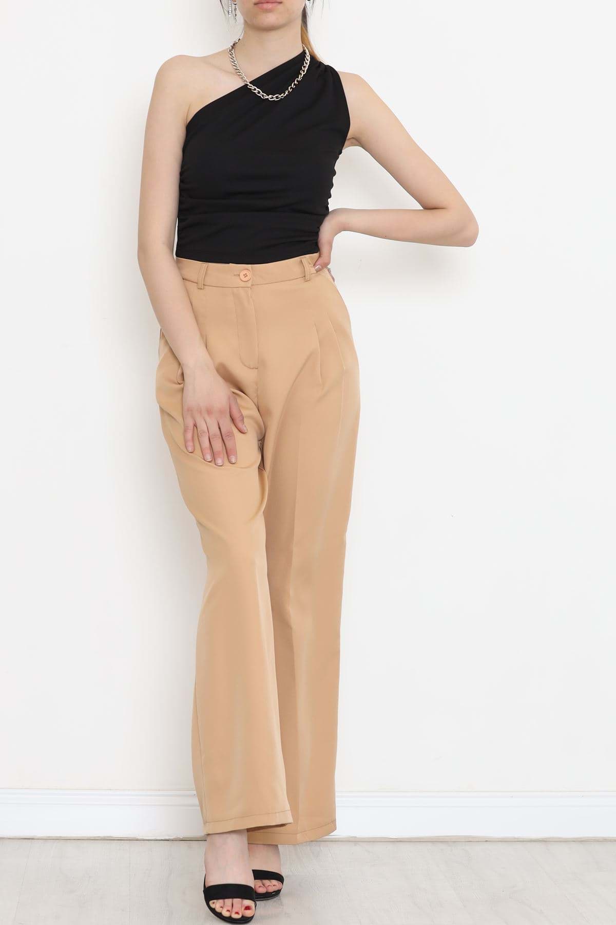 Palazzo Pantolon Camel1 - 20709.683. resmi