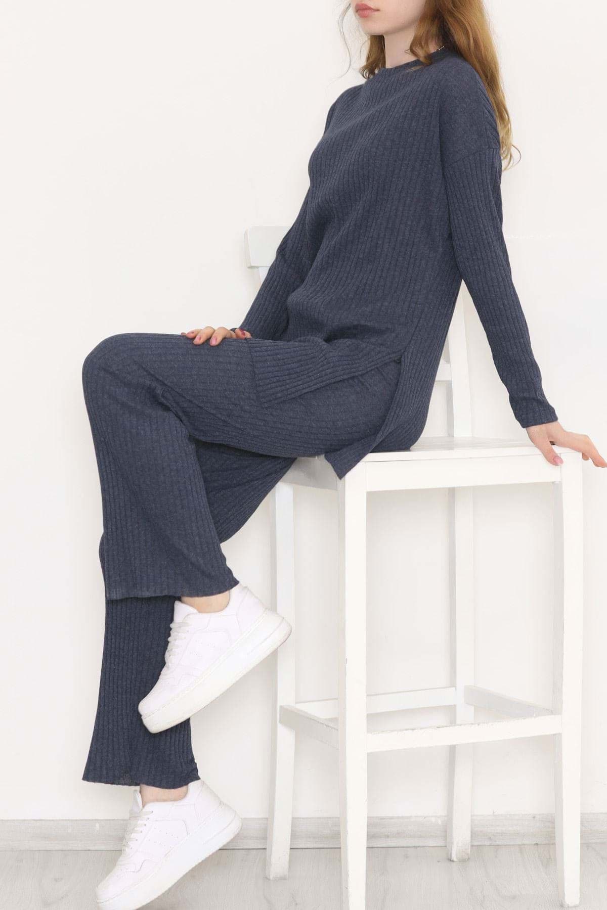 Uzun Kol Fitilli Takım Koyuindigo - 10147.1567. resmi