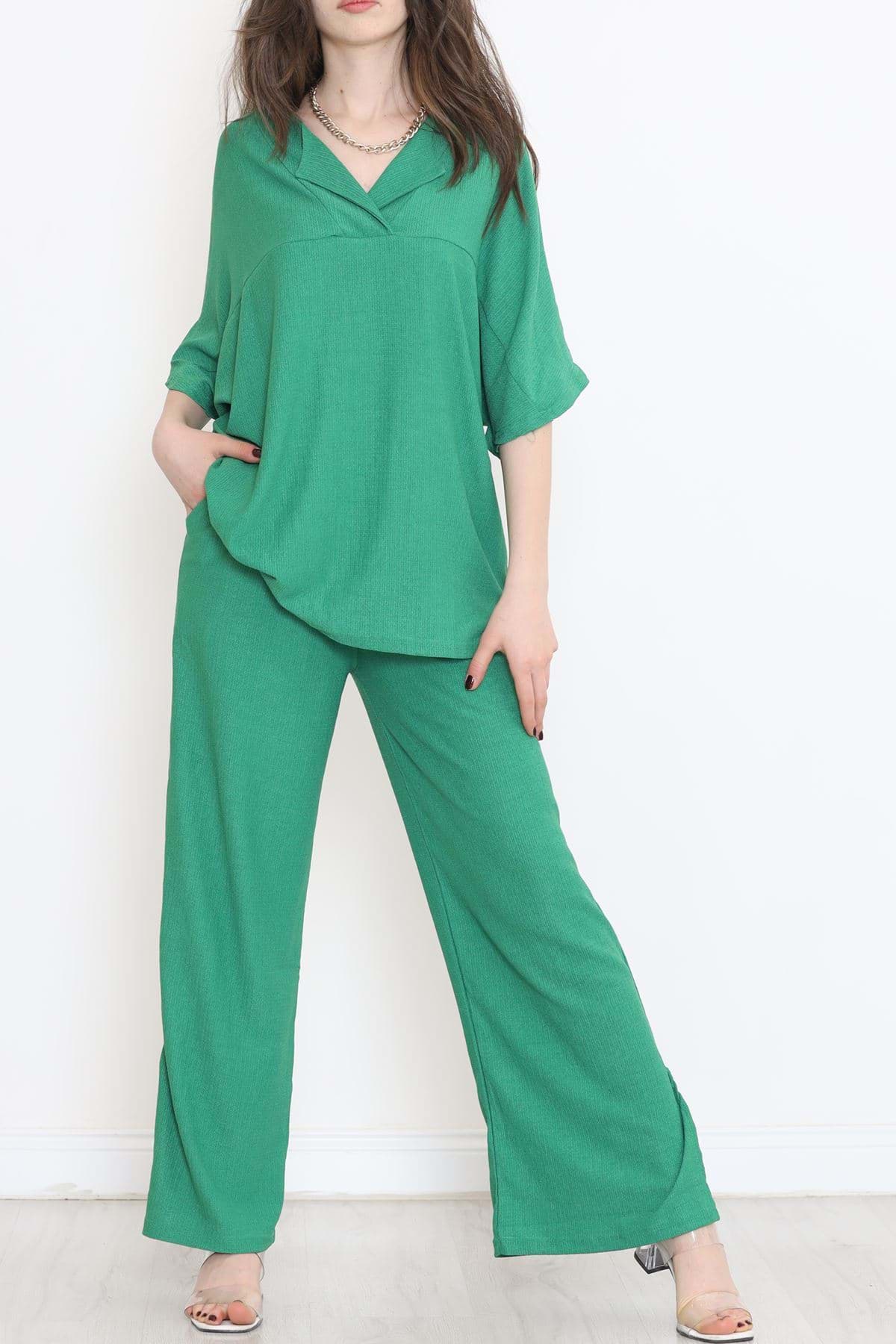 Kruvaze Yaka Takım Yeşil - 6782.1254. resmi