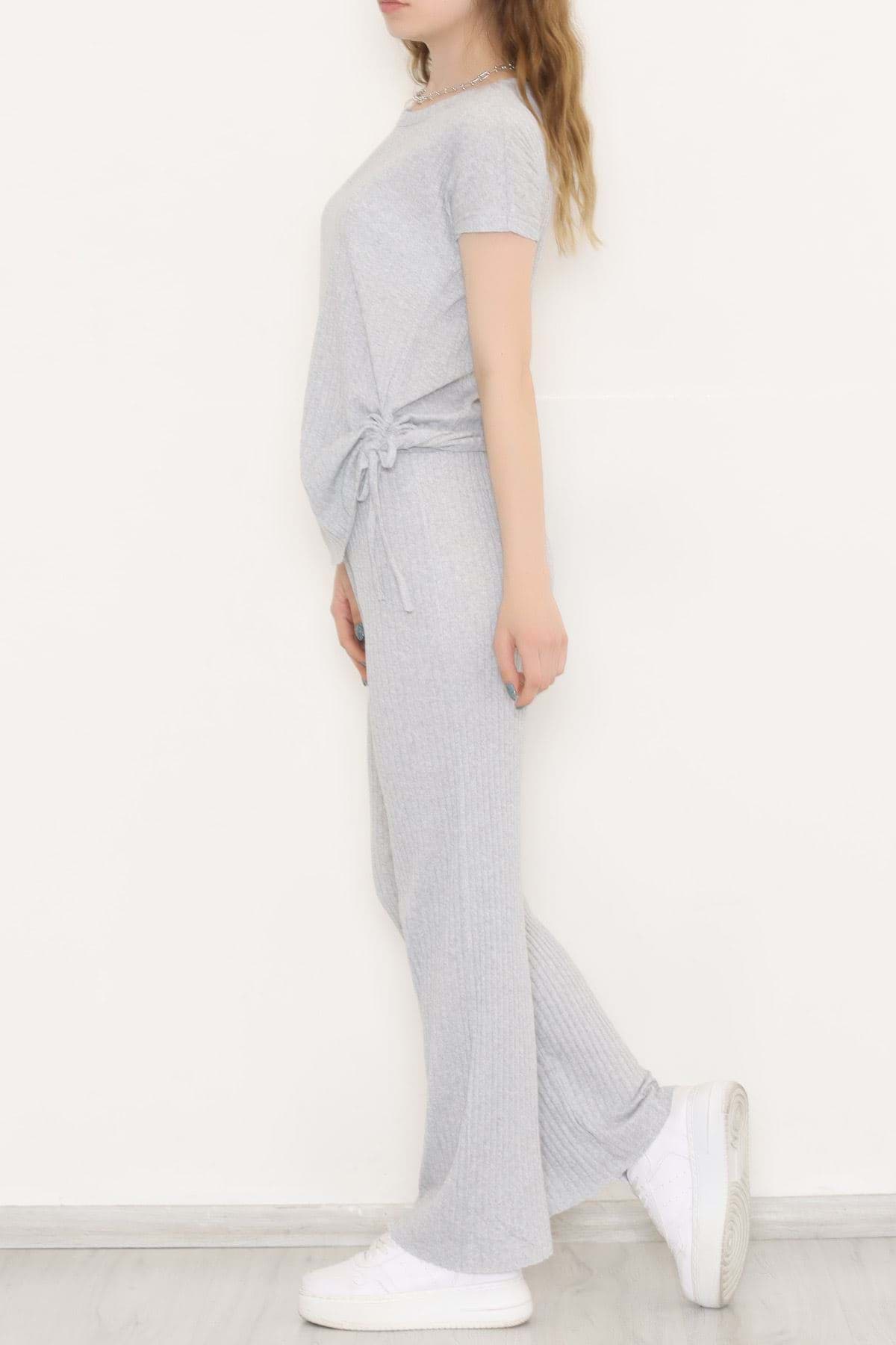 Yan Büzgülü Takım Gri - 11231.1567. resmi