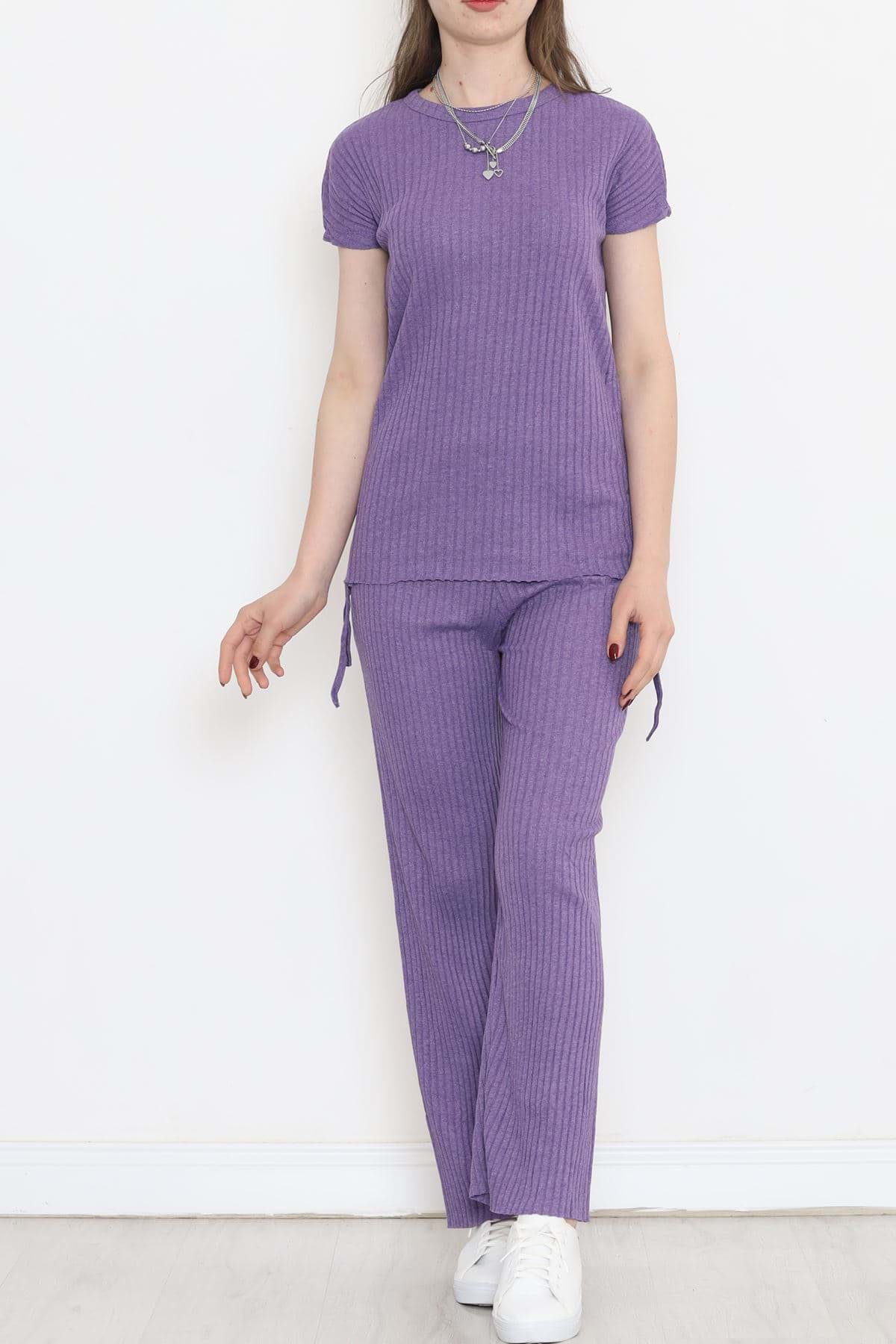 Yan Büzgülü Takım Mor - 11231.1567. resmi