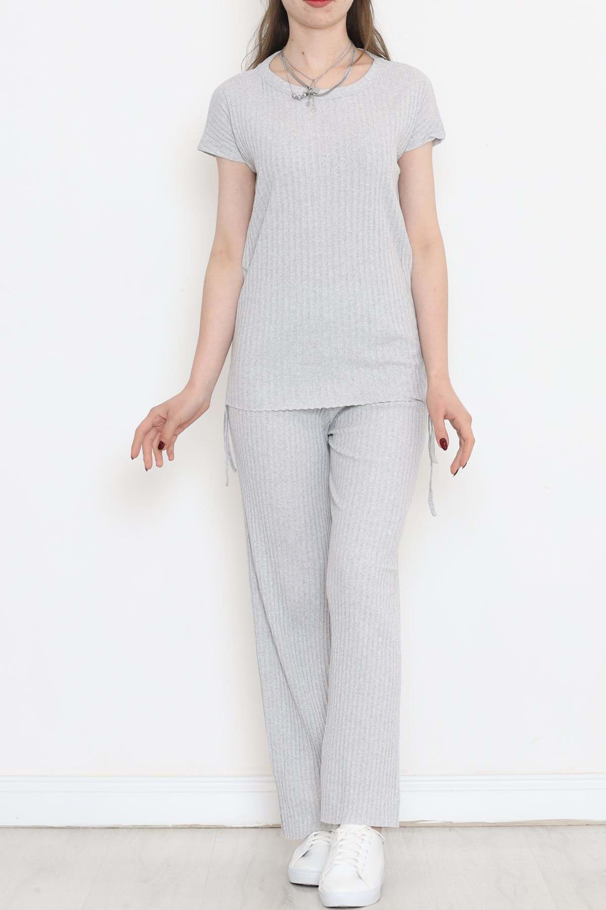 Yan Büzgülü Takım Açıkgri - 11231.1567. resmi