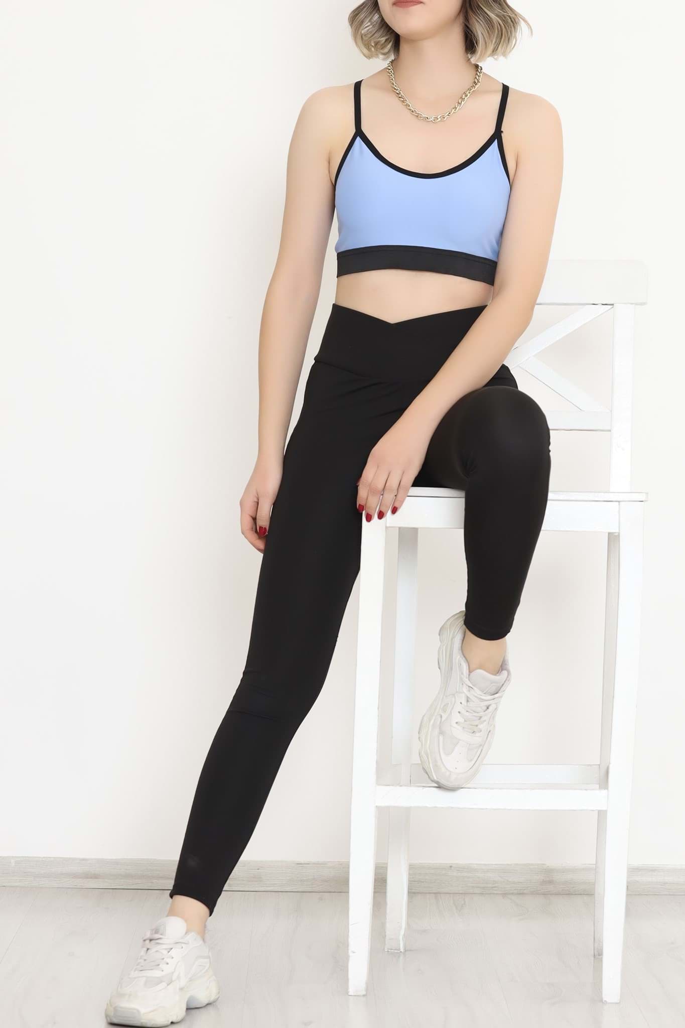 İp Askılı Sporcu Büstiyer Mavi1 - 9021.125. resmi