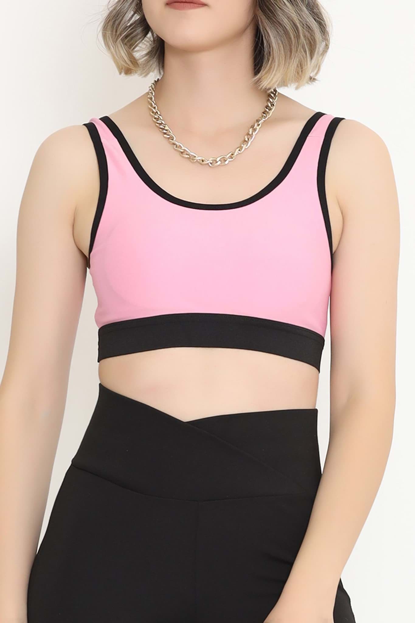 Kalın Askılı Büstiyer Pembe - 12441.1255. resmi