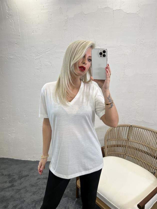 4611 T-SHİRT-KREM resmi