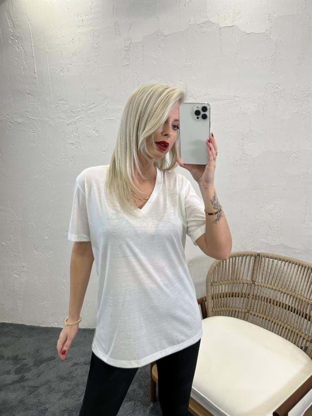 4611 T-SHİRT-KREM resmi