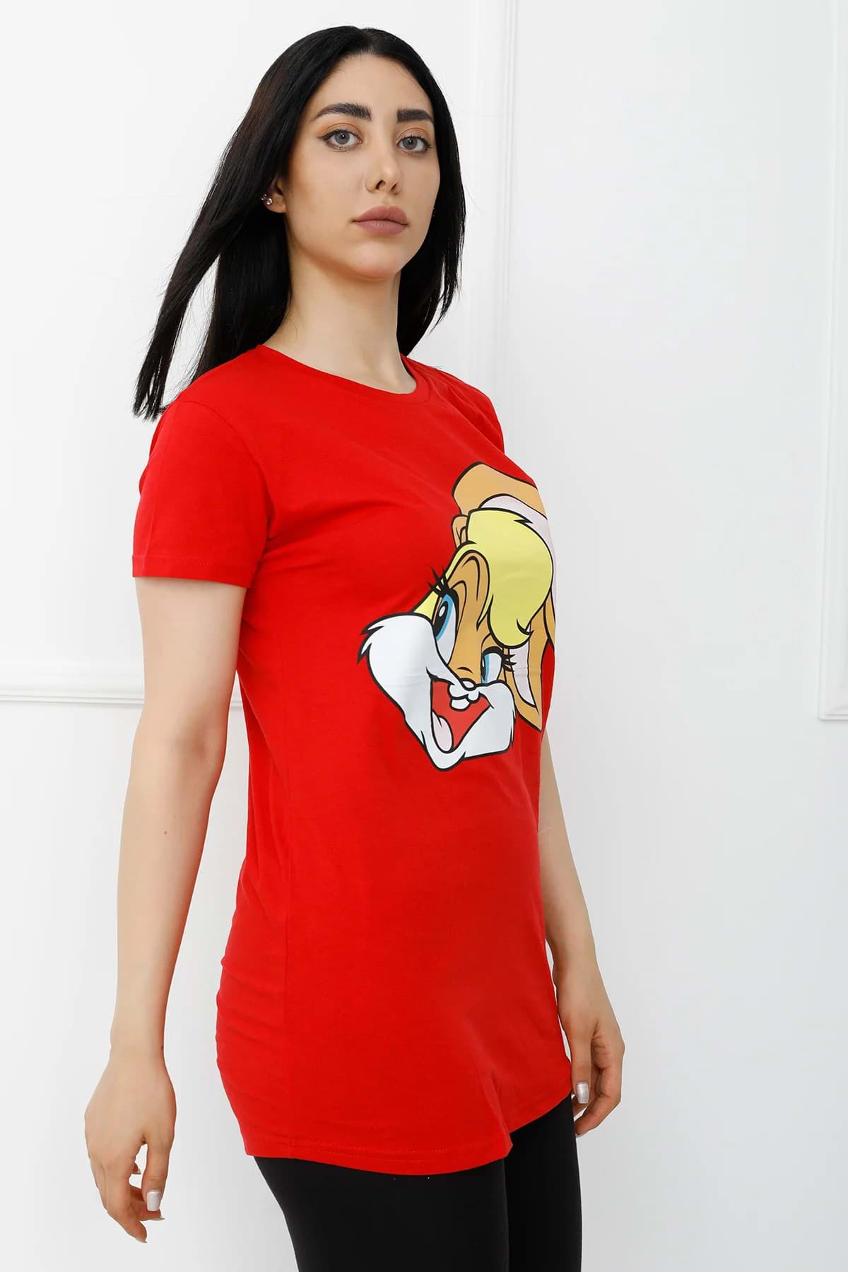 Bunny Baskılı Tshirt Kırmızı - 310.623. resmi