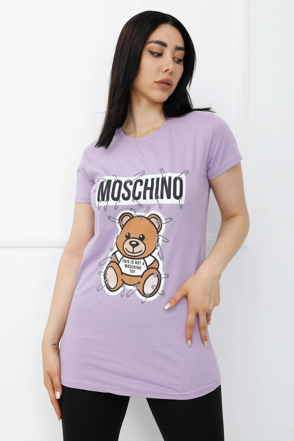 Baskılı Tshirt AçıkMor - 310.623. resmi