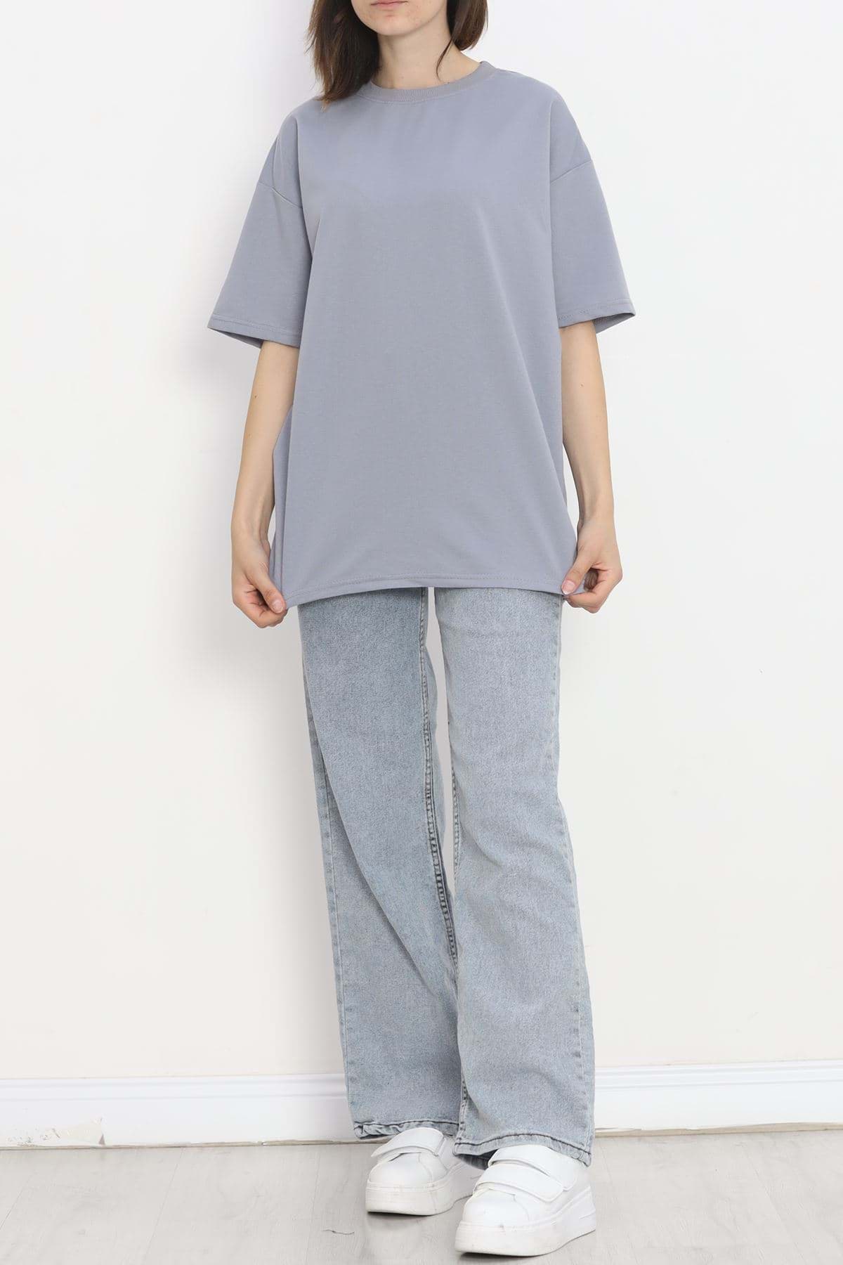 İki İplik Tişört Dumangri - 1633.751. resmi