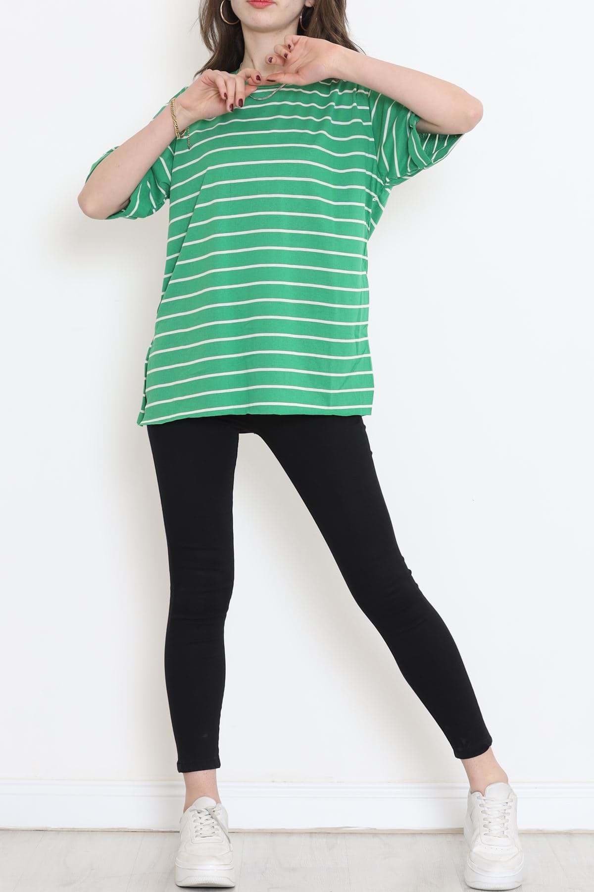 Çizgili Tişört Benetton  - 9173.1567. resmi