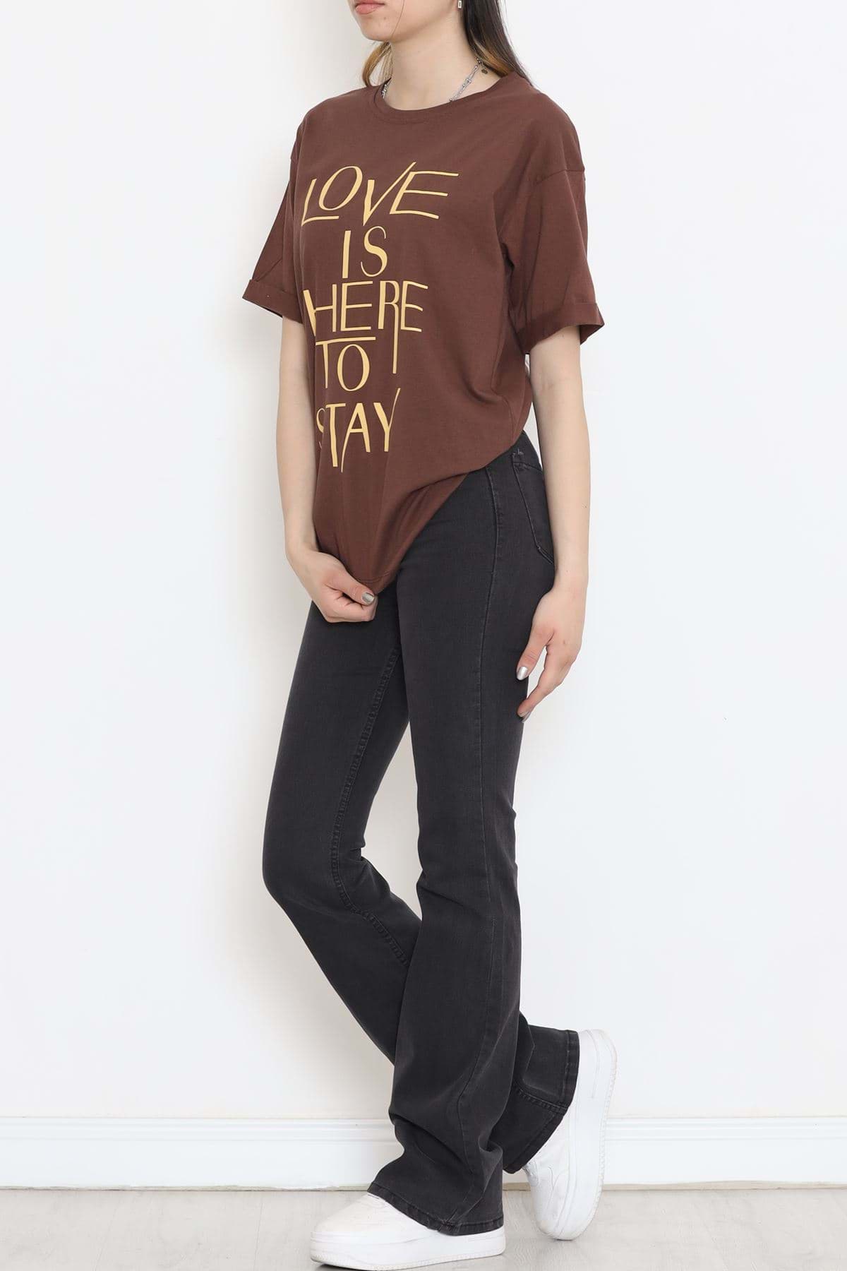 Duble Kol Tişört Kahve - 16526.1567. resmi