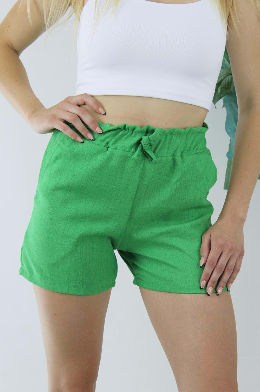 Keten Şort Yeşil - 1294.80 resmi