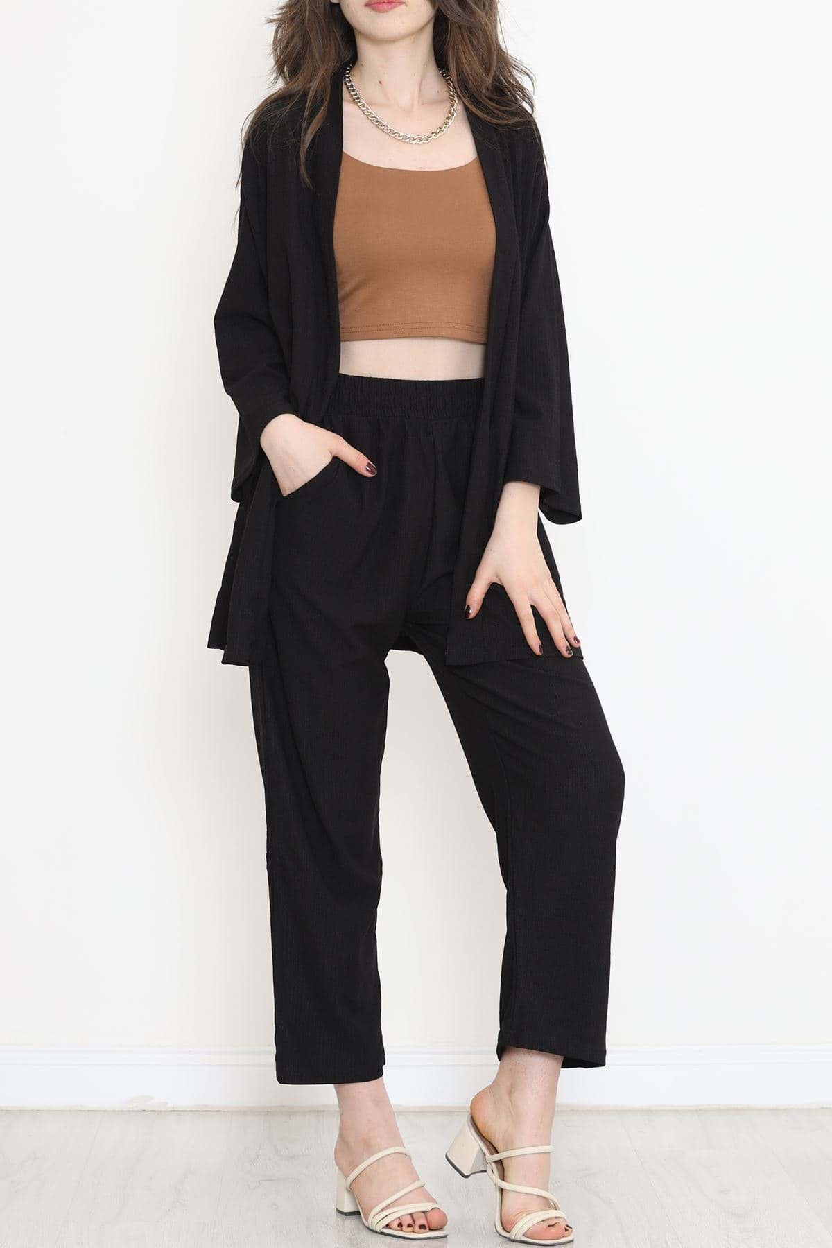 Kimono Takım Siyah - 12176.1254. resmi