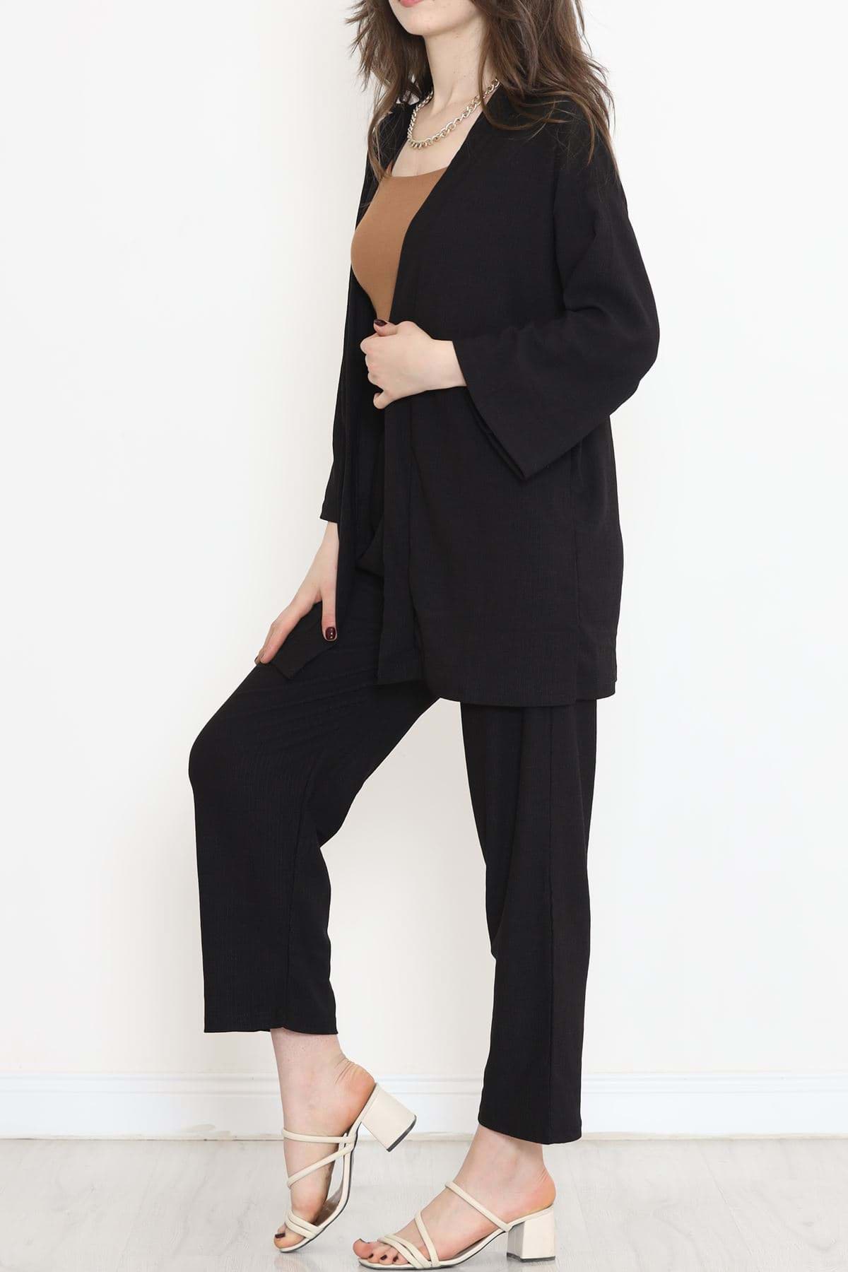 Kimono Takım Siyah - 12176.1254. resmi